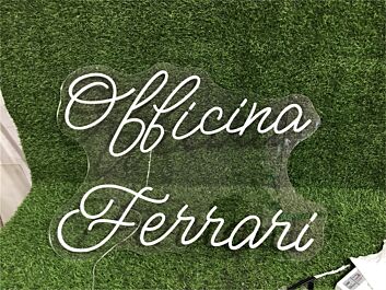Enhance Your Home, Office, or Bar Ambiance with Officina Ferrari Custom LED Neon Sign.