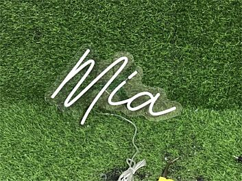 Elevate Your Space: Personalize Custom Mia LED Neon Sign for Home Decor, Bars, and Weddings