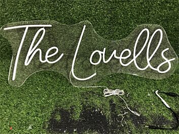 Brighten Up Your Space: Personalize Custom The Lovells LED Neon Sign for Weddings, Bar Decor, and Office Ambiance.