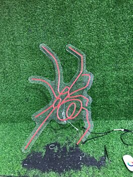 Light Up Your Night: Red Spider Cool Decor LED Neon Sign for Bars, Gaming Rooms, and Edgy Interiors.