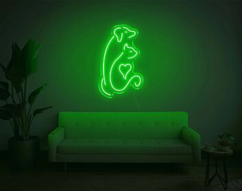 Dog and Cat V2 LED Neon Sign