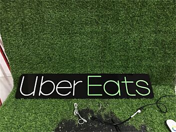 Upgrade your home, bar, or restaurant ambiance with the versatile Uber Eats Black Board LED Neon Sign.