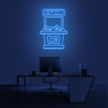Arcade machine neon sign