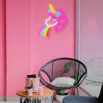 Brighten Your Space: Colorful Pony Paulie Neon Sign, Perfect for Kids' Rooms, Play Areas, or Themed Parties