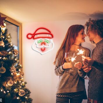 Brighten Your Holidays: Transform Your Home, Office, or Store with a Cute Santa Claus Neon Sign this Christmas Season.