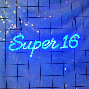 Brighten Up Every Celebration - Super Number Personalized Neon Birthday Sign for Home, Bars, and Special Events