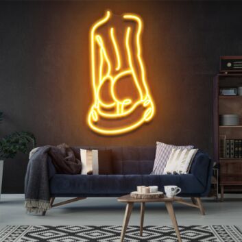 Add a Sultry Glow to Your Bedroom, Bar, or Party Ambiance with Sexy Body Led Uv Neon Sign Above Bed Decor.