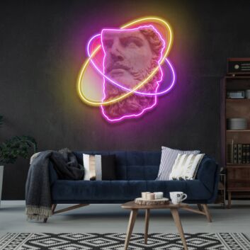 Elevate Your Space: Spotlight Face Led Uv Neon Sign for Vibrant Home Decor, Office Ambiance, and Memorable Parties.