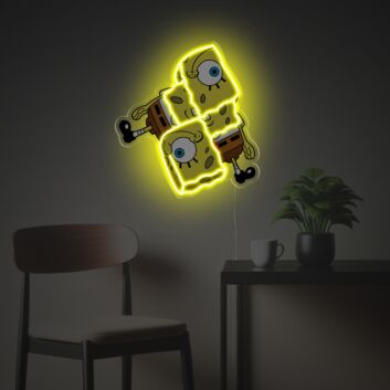 Light Up Your Home, Office, or Party with the Playful Vibe of Restructuring Spongebob LED Neon Acrylic Artwork.