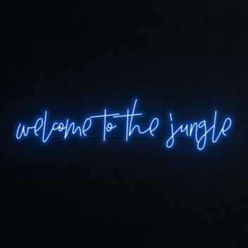 Welcome to the Jungle Neon Sign