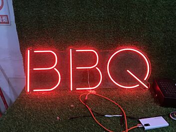 Brighten Up Your Grill Nights: BBQ Red LED Neon Sign for Home, Outdoor Patio, and Restaurant Decor.