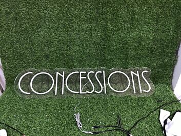 Brighten Up Your Home, Office, or Store with the Versatile Concesssions White LED Neon Sign