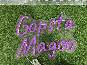 Add a Vibrant Touch to Your Bar, Wedding, and Home Decor with Gopsta Magoo Pink LED Neon Sign.