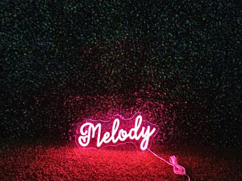 Brighten Up Your Bar, Office, and Home Decor with the Vibrant Melody Red LED Neon Sign