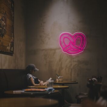 Brighten Up Your Bar, Cafe or Game Room with the Unique Glow of Pretzel LED Neon Sign.