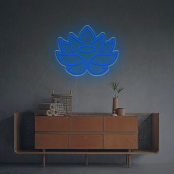 Brighten Your Spaces: Flowering Lotus LED Neon Sign for Home Decor, Office Ambiance, and Celebratory Events.