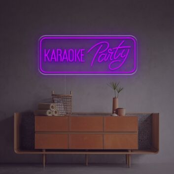 Brighten Your Nights: Perfect for Home, Bars, and Celebrations with the Karaoke Party LED Neon Sign.