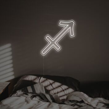 Brighten Up Your Space: Sagittarius LED Neon Sign, Perfect for Weddings, Bars, and Home Decor.