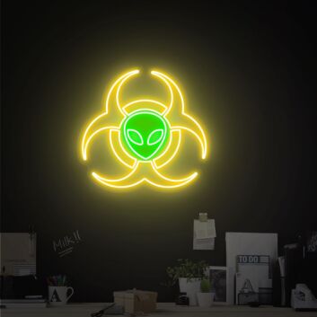 Transform Your Space with the Alien Neon Sign: Perfect for Home Decor, Bars, and Sci-Fi Themed Parties.