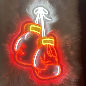 Light Up Your Gym, Home, or Bar: Transform Your Space with the Boxing Gloves Neon Sign for a Knockout Aesthetic