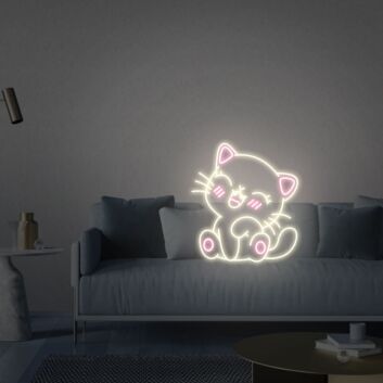 Brighten Up Your Space: Perfect for Home Decor, Office Charm, or Party Atmosphere with Cat Neon Sign Led Neon Lights Cat Wall Neon Decor Neon Desk Light
