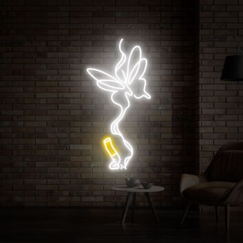 Elevate Your Bar, Cafe or Smoking Lounge Ambiance with the Cigarette And Butterfly Neon Sign, Perfect for Chic Decoration and Vivid Lighting.