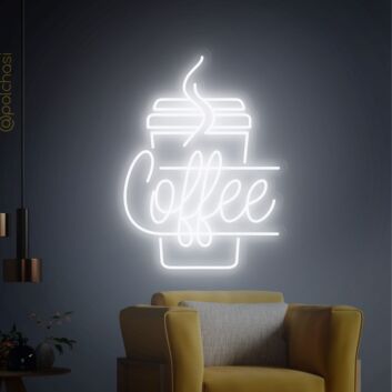 Brighten Your Café, Restaurant, or Home with the Versatile Coffee Neon Sign - Perfect for Bars, Parties, and Wedding Decorations.