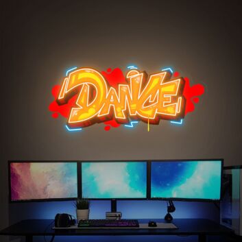 Brighten Up Your Bar, Wedding, or Home with the Dance Handmade UV Neon Sign