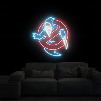 Transform Your Space into a Spooktacular Haven with Devil Neon Sign Ghost Neon Sign for Halloween Parties, Home, and Bar Wall Decor.