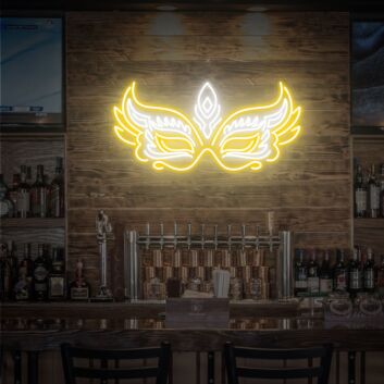 Enhance Your Party, Wedding, and Bar Ambiance with the Party Neon Sign Makeup Party Mask Neon Neon Sign.