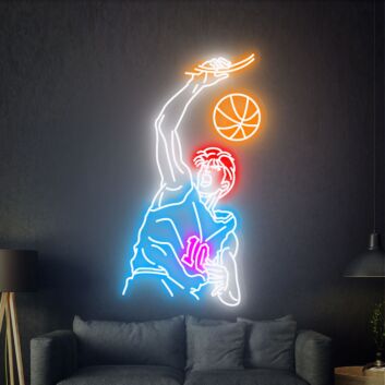 Slam Dunk Sakuragi Hanamichi Neon Sign Wall Decor: Brighten Up Your Home, Office, or Bar with Anime Flair.