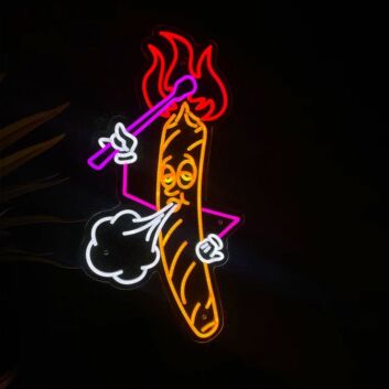 Elevate Your Space: Transform Your Home, Bar, or Man Cave with Smoking Neon Sign Cigar Led Sign Home Decor.