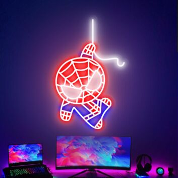 Swing into style with the Spiderman Neon Sign for an electrifying addition to game rooms, home theaters, or superhero-themed parties.