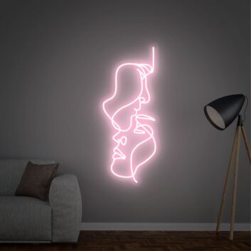 Brighten Up Any Space: Two Face Neon Sign, Ideal for Home Decor, Office Ambiance, Bars, Cafes, and Vibrant Weddings or Parties.