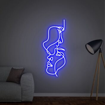 Brighten Up Any Space: Two Face Neon Sign, Ideal for Home Decor, Office Ambiance, Bars, Cafes, and Vibrant Weddings or Parties.