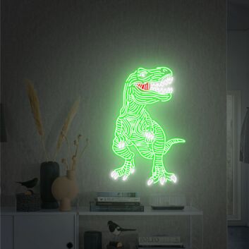 Add a prehistoric glow to your room, office, or event with Tyrannosaurus Rex Neon Sign T Rex Neon Decor Neon Sign Art.
