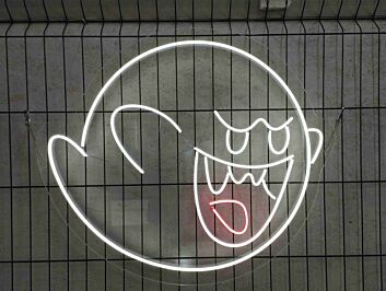 Brighten Your Space in Style: Perfect for Home, Office, Bars, and Anime Theme Parties - Ghost Neon Sign Ghost Light Up Decor Wall Art Anime Neon Sign.