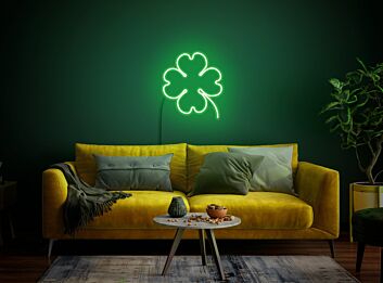 Brighten Your Home, Bar, or St. Patrick&#039;s Day Celebrations with the Lucky Clover Neon Sign Neon Sign Clover Led 4 Leaf Clover Neon Shamrock Sign Spring Neon.
