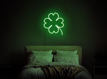 Brighten Your Home, Bar, or St. Patrick's Day Celebrations with the Lucky Clover Neon Sign Neon Sign Clover Led 4 Leaf Clover Neon Shamrock Sign Spring Neon.