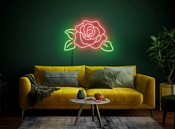 Brighten Your Spaces: Ideal for Home Decor, Weddings, and Bars - Rose Neon Sign Rose Flower Neon Flower Neon Sign Rose Light Decor