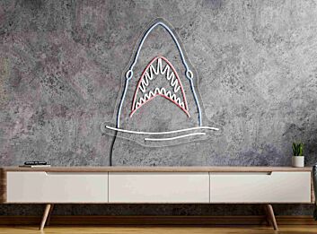 Light Up Your Space with Elegance: Perfect for Home Decor, Bars, Parties, and Nautical Themes - Shark Neon Sign, Fish Lighted Decor, Sea Creatures Neon Sign.