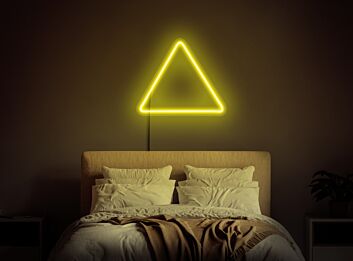 Brighten Your Spaces: Triangle LED Neon Sign for Modern Home Decor, Office Ambiance, Chic Bars, and Unique Wedding Settings