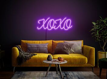 Brighten Your Love Celebrations: XOXO Neon Sign - Perfect for Wedding, Anniversary, and Romantic Home Decor