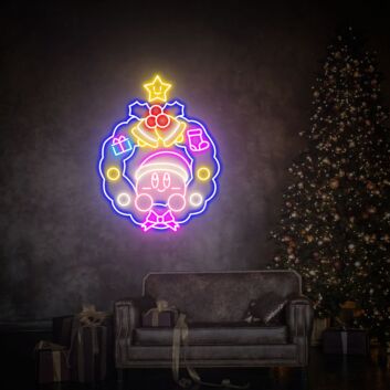 Brighten Up Celebrations and Game Nights: Christmas Decor Led Neon Wall Art for Kids, Perfect for Home, Parties, and Gaming Room Decor.