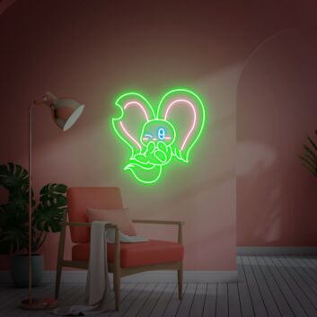 Brighten Your Space: Elfilin Wall Decor Kirby Neon Wall Art Custom Neon Light Sign for Kids Room, Playrooms, and Birthday Celebrations.