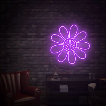 Brighten Your Spaces with Serenity: Peace And Love Led Neon Sign Wall Art - Perfect for Home Decor, Office Ambiance, and Celebratory Events like Weddings and Parties