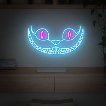 Brighten Your Wonderland: The Cheshire Cat Led Sign for Magical Home Decor, Whimsical Office Spaces, and Enchanting Parties.
