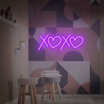 Brighten Your Space: Xoxo Led Neon Sign Pink Led Light for Girls Room Decor, Weddings, and Office Ambiance