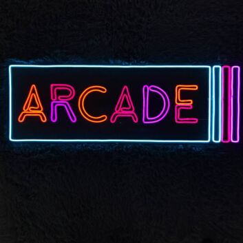 Level Up Your Entertainment Space: Perfect for Home, Bar, and Arcade with the Arcade Game Machine LED Neon Sign