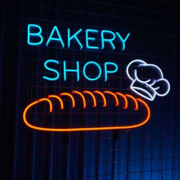 Brighten Your Bakery Entrance and Celebrate Special Occasions with the Bakery Shop Open Led Neon Sign Bakery Open Bread Led Sign Custom.